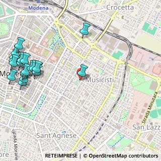Mappa Viale Giuseppe Verdi, 41121 Modena MO, Italia (0.756)