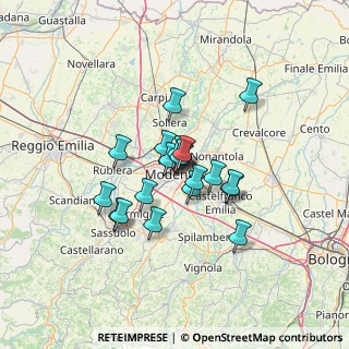 Mappa Viale Giuseppe Verdi, 41121 Modena MO, Italia (9.4315)