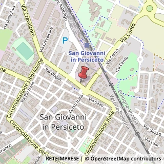Mappa Circonvallazione Dante Alighieri, 34, 40017 San Giovanni in Persiceto, Bologna (Emilia Romagna)