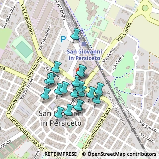 Mappa Circonvallazione Dante, 40017 San Giovanni in Persiceto BO, Italia (0.1895)