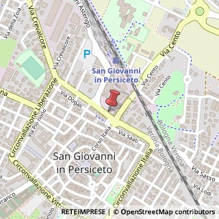 Mappa Circonvallazione Dante, 32, 40017 San Giovanni in Persiceto, Bologna (Emilia Romagna)