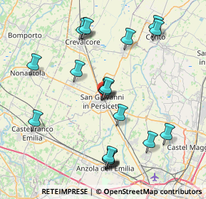 Mappa Circonvallazione Dante Alighieri, 40017 San Giovanni in Persiceto BO, Italia (8.5375)