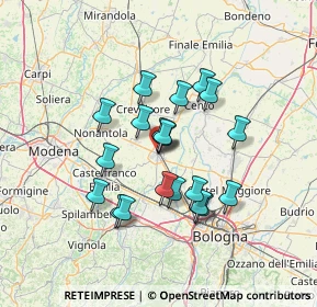 Mappa Circonvallazione Dante, 40017 San Giovanni in Persiceto BO, Italia (11.3005)