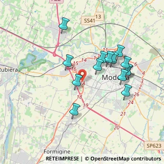 Mappa Via d'Avia Sud, 41126 Modena MO, Italia (3.58071)