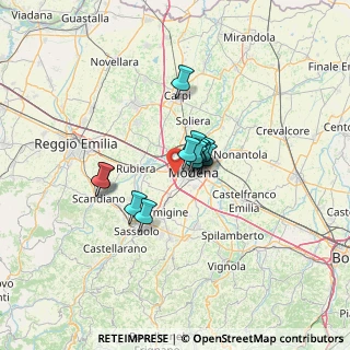 Mappa Via d'Avia Sud, 41126 Modena MO, Italia (7.82769)