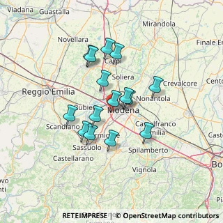 Mappa Via d'Avia Sud, 41126 Modena MO, Italia (11.15)