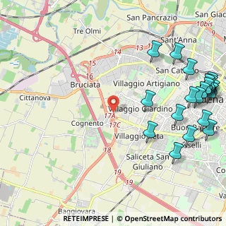 Mappa Via d'Avia Sud, 41126 Modena MO, Italia (3.091)