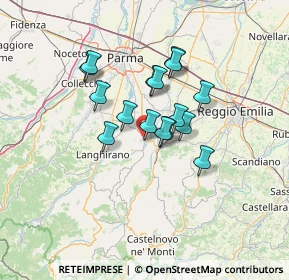 Mappa Via San Martino, 43029 Traversetolo PR, Italia (9.95688)