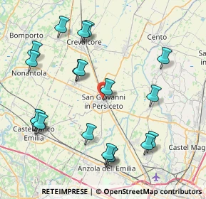 Mappa Via Giuseppe Verdi, 40017 San Giovanni in Persiceto BO, Italia (9.39)