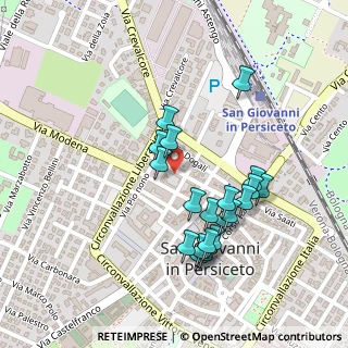 Mappa Via Giuseppe Verdi, 40017 San Giovanni in Persiceto BO, Italia (0.223)