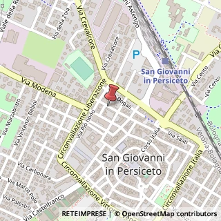 Mappa Via G. Marconi, 26/b, 40017 San Giovanni in Persiceto, Bologna (Emilia Romagna)