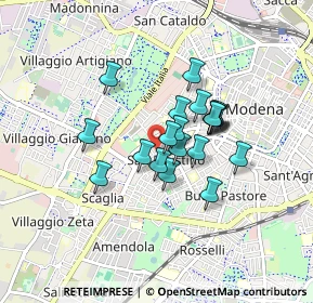 Mappa Via Giovanni Battista Morgagni, 41124 Modena MO, Italia (0.62)