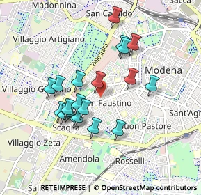 Mappa Via Giovanni Battista Morgagni, 41124 Modena MO, Italia (0.8145)