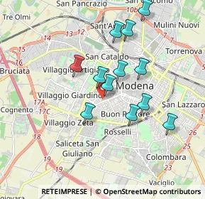 Mappa Via Giovanni Battista Morgagni, 41124 Modena MO, Italia (1.6025)