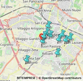 Mappa Via Giovanni Battista Morgagni, 41124 Modena MO, Italia (1.44182)