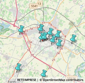 Mappa Via Giovanni Battista Morgagni, 41124 Modena MO, Italia (3.18091)