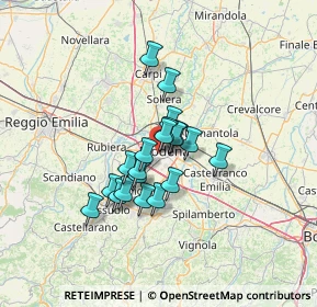 Mappa Via Giovanni Battista Morgagni, 41124 Modena MO, Italia (9.2015)