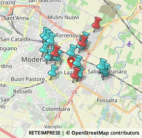 Mappa Via Enrico Martinelli, 41122 Modena MO, Italia (1.3335)