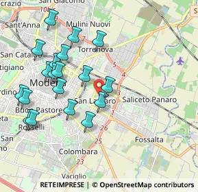 Mappa Via Enrico Martinelli, 41122 Modena MO, Italia (2.06789)