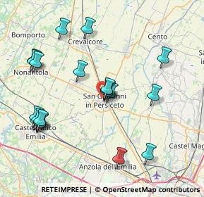 Mappa Via Giacomo Puccini, 40017 San Giovanni in Persiceto BO, Italia (8.633)