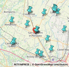 Mappa Via Giacomo Puccini, 40017 San Giovanni in Persiceto BO, Italia (9.2715)