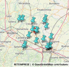 Mappa Via Giacomo Puccini, 40017 San Giovanni in Persiceto BO, Italia (12.96)