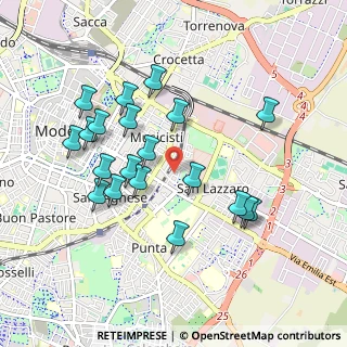 Mappa Via Ruggero Leoncavallo, 41122 Modena MO, Italia (0.9275)