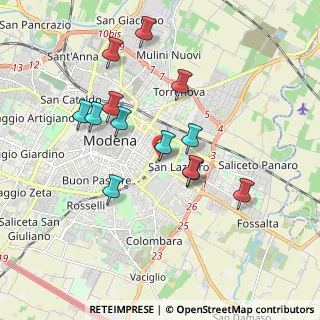 Mappa Via Ruggero Leoncavallo, 41122 Modena MO, Italia (1.72231)