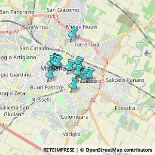 Mappa Via Ruggero Leoncavallo, 41122 Modena MO, Italia (1.02571)