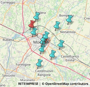 Mappa Via Ruggero Leoncavallo, 41122 Modena MO, Italia (5.3875)