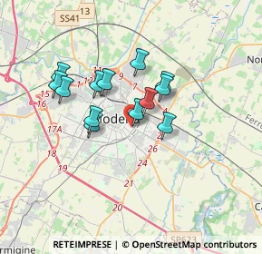 Mappa Via Monte Sabotino, 41124 Modena MO, Italia (2.74462)