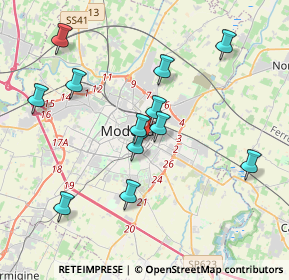 Mappa Via Monte Sabotino, 41124 Modena MO, Italia (3.83833)