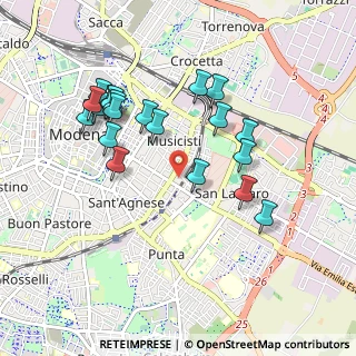 Mappa Via Pelusia, 41122 Modena MO, Italia (0.943)