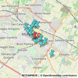 Mappa Via Pelusia, 41122 Modena MO, Italia (1.13533)