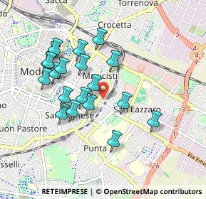 Mappa Via Pelusia, 41122 Modena MO, Italia (0.8625)