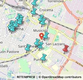 Mappa Via Pelusia, 41122 Modena MO, Italia (1.1425)