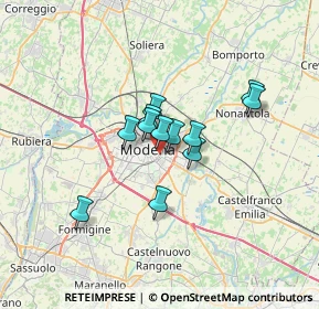 Mappa Via Pelusia, 41122 Modena MO, Italia (4.54083)