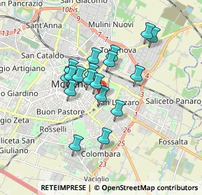 Mappa Via Pelusia, 41122 Modena MO, Italia (1.35944)