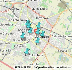 Mappa Via Pelusia, 41122 Modena MO, Italia (1.17818)