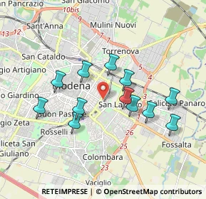 Mappa Via Pelusia, 41122 Modena MO, Italia (1.64667)