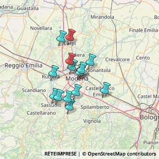 Mappa Via Pelusia, 41122 Modena MO, Italia (10.56214)