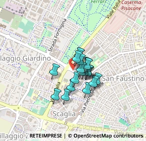 Mappa Via A. Corassori, 41124 Modena MO, Italia (0.241)