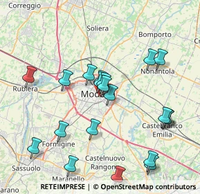 Mappa Via Valentino Contri, 41124 Modena MO, Italia (8.195)