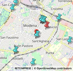 Mappa Via Valentino Contri, 41124 Modena MO, Italia (1.05375)