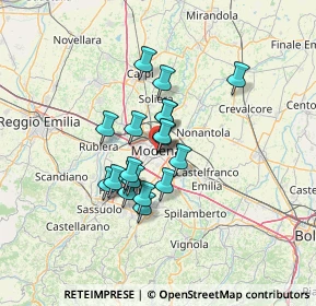 Mappa Via Valentino Contri, 41124 Modena MO, Italia (9.78684)