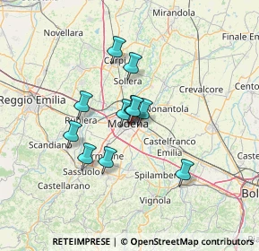 Mappa Via Valentino Contri, 41124 Modena MO, Italia (9.89364)