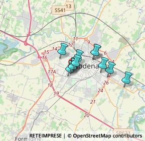 Mappa Via Jacopo Cavedone, 41124 Modena MO, Italia (2.00636)