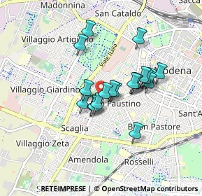 Mappa Via Jacopo Cavedone, 41124 Modena MO, Italia (0.656)