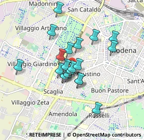 Mappa Via Jacopo Cavedone, 41124 Modena MO, Italia (0.676)