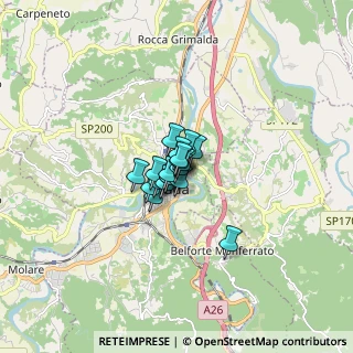Mappa Via San Sebastiano, 15076 Ovada AL, Italia (0.61842)